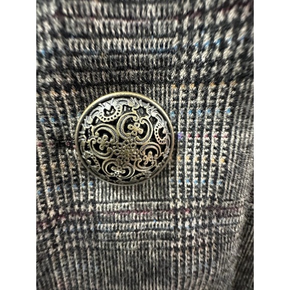 NEW Surroundings Sz L Herringbone Plaid Style 2DT10 Blazer 3 Button - Picture 2 of 9